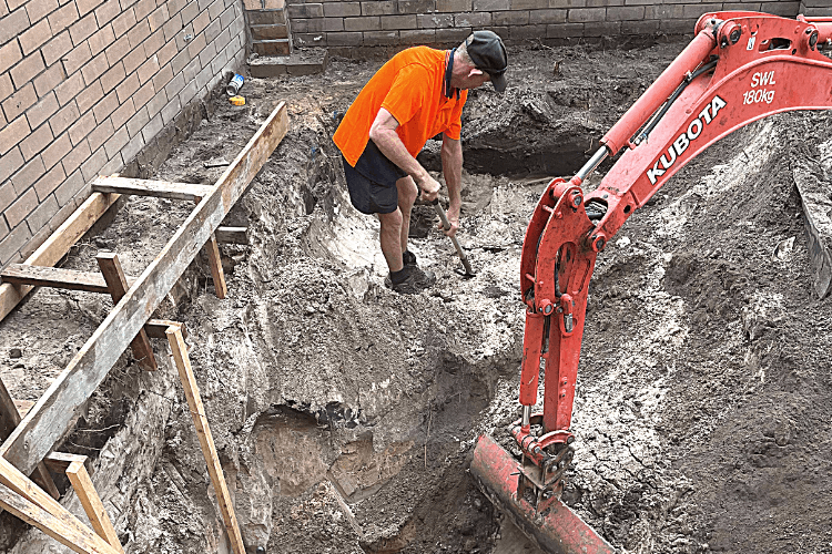 Pool Build Excavation Work